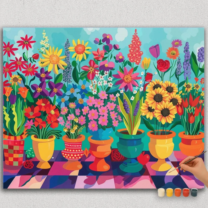 Paint By Numbers - DIamond Painting HORPN (54) Colors of Flowers