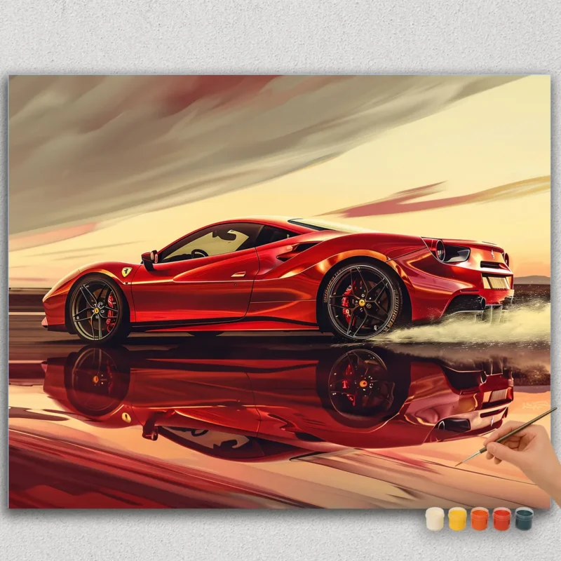 Paint By Numbers - DIamond Painting HORPN (6) The Speedy Car
