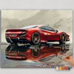 Paint By Numbers - DIamond Painting HORPN (7) The Red Car