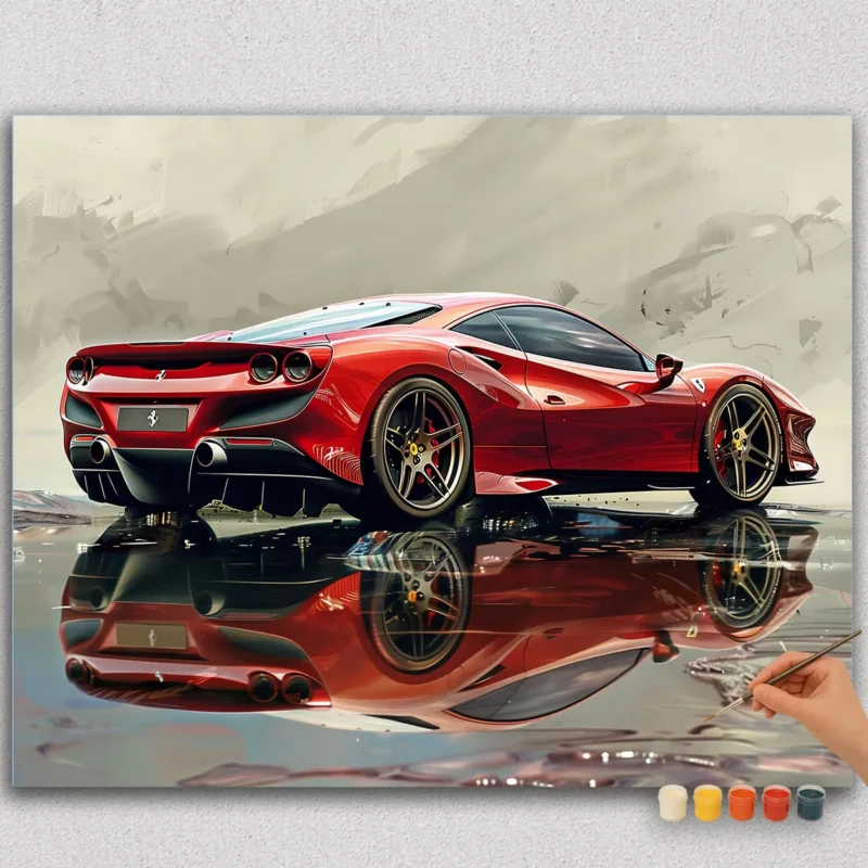 Paint By Numbers - DIamond Painting HORPN (7) The Red Car