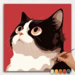 Paint By Numbers - DIamond Painting Square pn (21) Surprised Cat