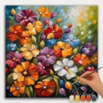 Paint By Numbers - DIamond Painting Square pn (39) Colorful Flowers