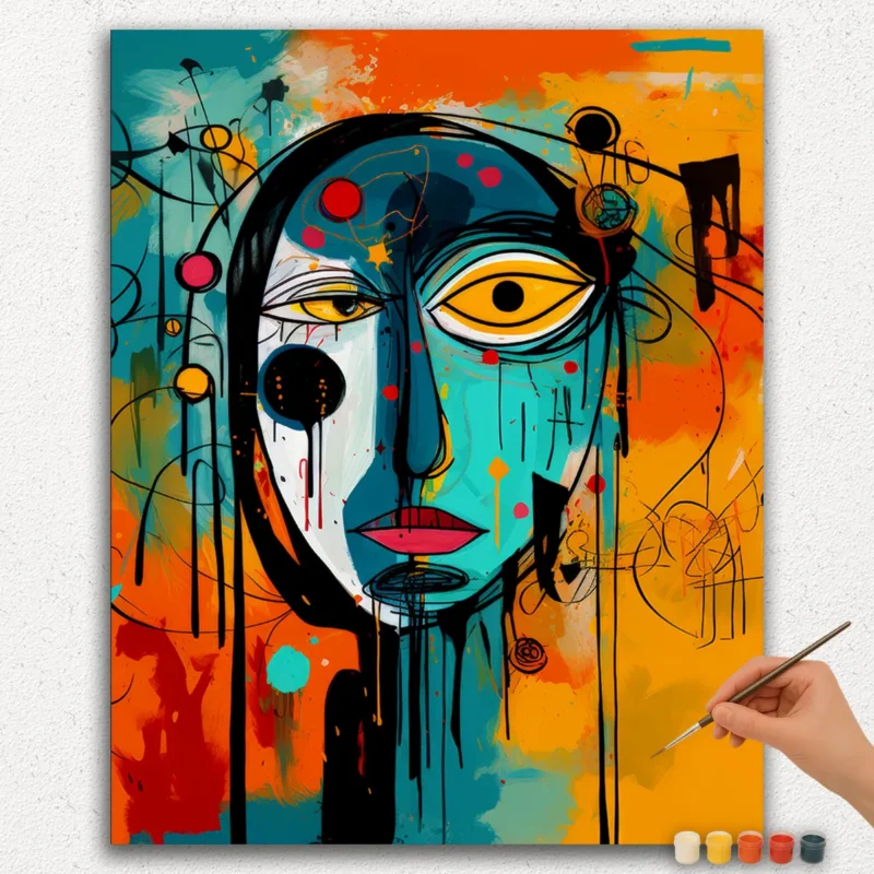 The Unique Abstract Portrait - Paint by Numbers