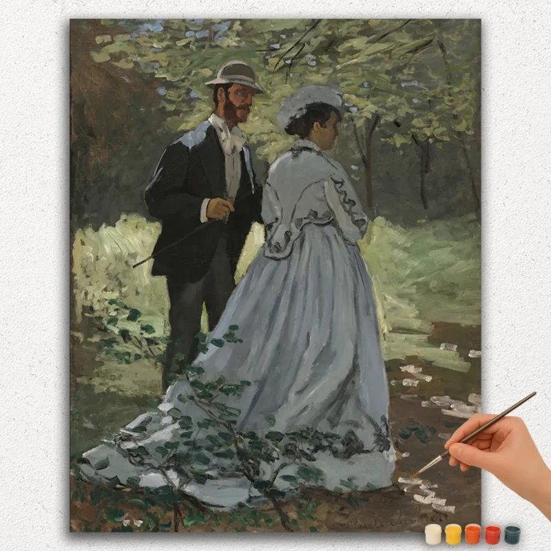 Paint By Numbers - DIamond Painting Ver JPE (2) Bazille and Camille - Paint by Numbers