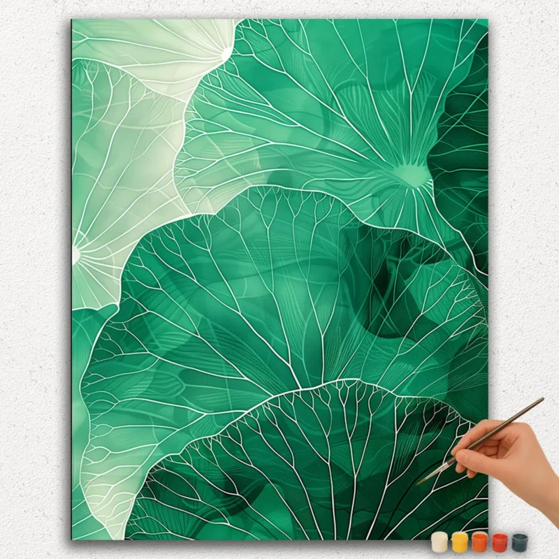 Paint By Numbers - DIamond Painting Ver JPE (24) The Leaves - Abstract Paint by numbers