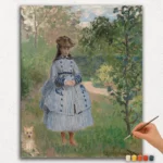 Paint By Numbers - DIamond Painting Ver JPE (3) Girl with a Dog - Paint By Numbers