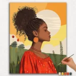 The beautiful Girl - Paint by Numbers