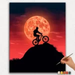 Paint By Numbers - DIamond Painting Ver JPE (44) Cyclist on the Hill - Paint By Numbers