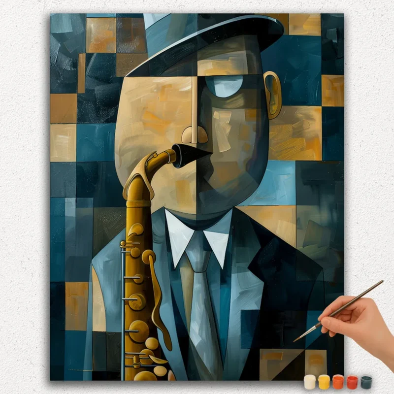 Paint By Numbers - DIamond Painting Ver JPE (45) Abstract Portrait - Paint by Numbers