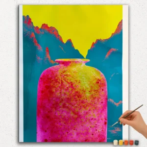 Vase in the Mountains - Paint By Numbers
