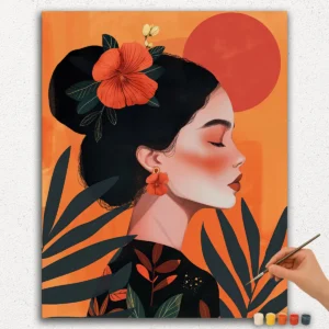 The side pose - Paint by numbers