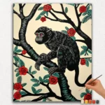 The Black Monkey - Paint by Numbers