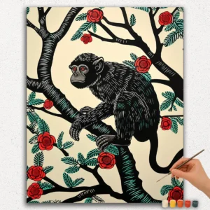 The Black Monkey - Paint by Numbers