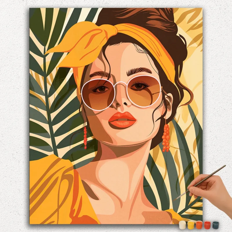 Paint By Numbers - DIamond Painting Ver JPE (7) The Girl - Bohemian Art - Paint by Numbers