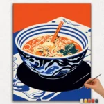 Paint By Numbers - DIamond Painting Ver JPE (77) Noodles in Bowl - Paint by Numbers