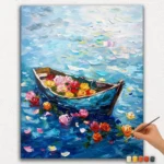 Paint By Numbers - DIamond Painting Ver PNV (109) Roses and Boat
