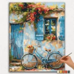 Paint By Numbers - DIamond Painting Ver PNV (130) Old House and Cycle