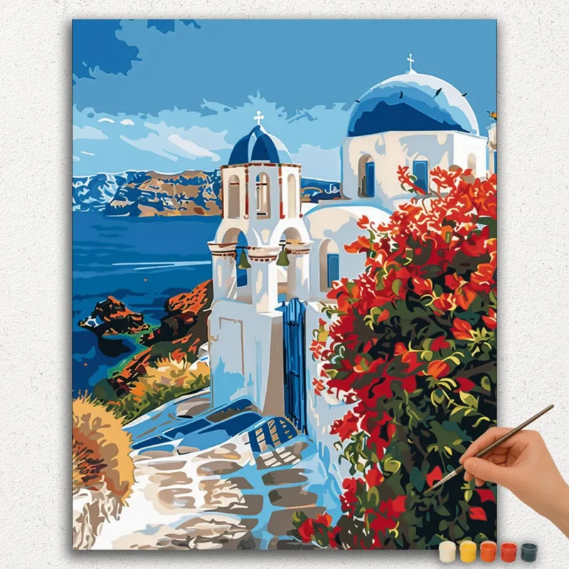 Paint By Numbers - DIamond Painting Ver PNV (153) Beautiful Greece