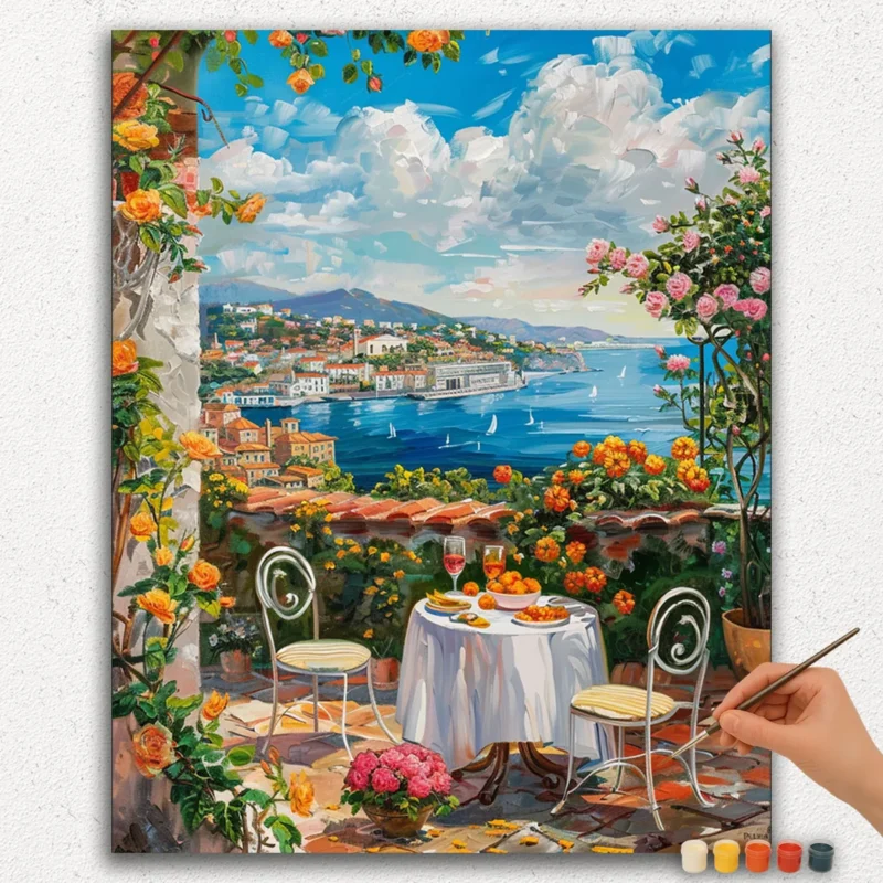 Paint By Numbers - DIamond Painting Ver PNV (162) Dining in Beautiful City