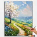 Paint By Numbers - DIamond Painting Ver PNV (165) Beautiful Path in the Fields