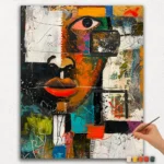 Paint By Numbers - DIamond Painting Ver PNV (245) Surprised Abstract Art