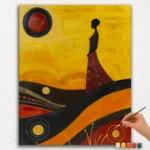 Paint By Numbers - DIamond Painting Ver PNV (253) Mountains African Art