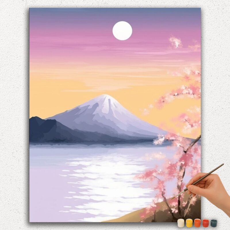 Colorful Sky and Mountain