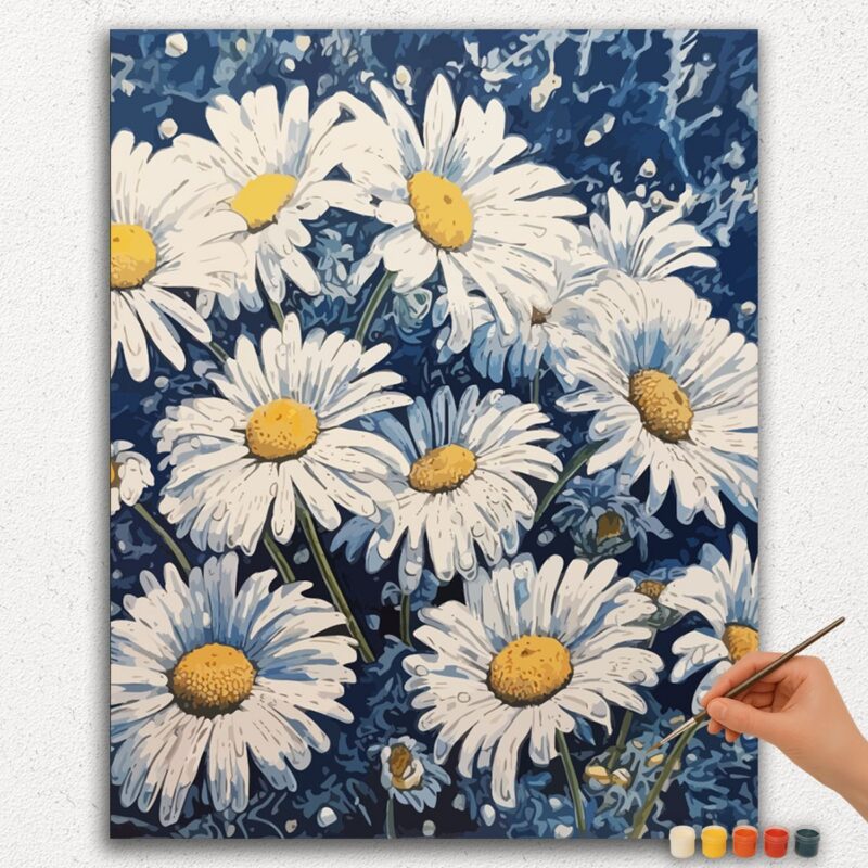 Paint By Numbers - DIamond Painting Ver PNV (39) White Flowers