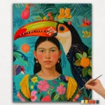 Paint By Numbers - DIamond Painting Ver PNV (408) Bird and Girl