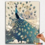 Paint By Numbers - DIamond Painting Ver PNV (49) Beautiful Peacock