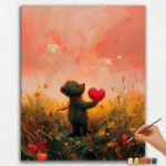 Paint By Numbers - DIamond Painting Ver PNV (592) Romantic Teddy