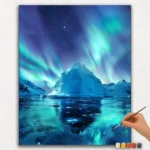 Paint By Numbers - DIamond Painting Ver PNV (607) Beautiful Aurora Borealis