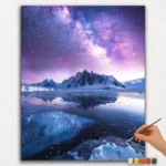 Paint By Numbers - DIamond Painting Ver PNV (609) Aurora Borealis and Snow