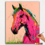 Paint By Numbers - DIamond Painting Ver jpgg (152) Pink Horse