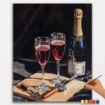 Paint By Numbers - DIamond Painting Ver jpgg (234) Wine Glasses and Bottles