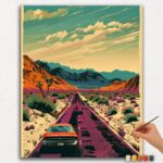 Paint By Numbers - DIamond Painting Ver jpgg (273) Car and Mountains