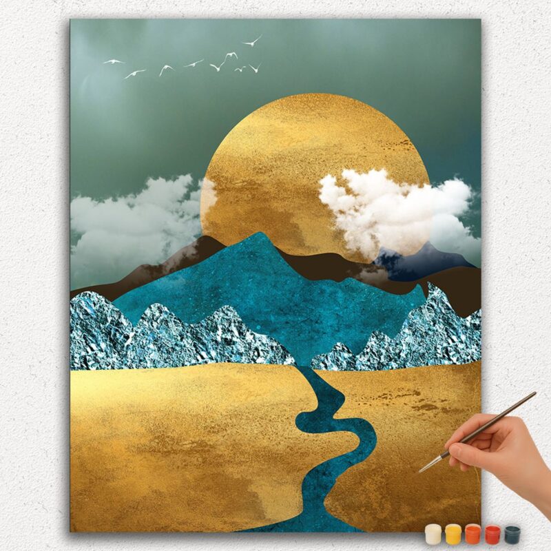 Paint By Numbers - DIamond Painting Ver jpgg (283) Colorful Mountains