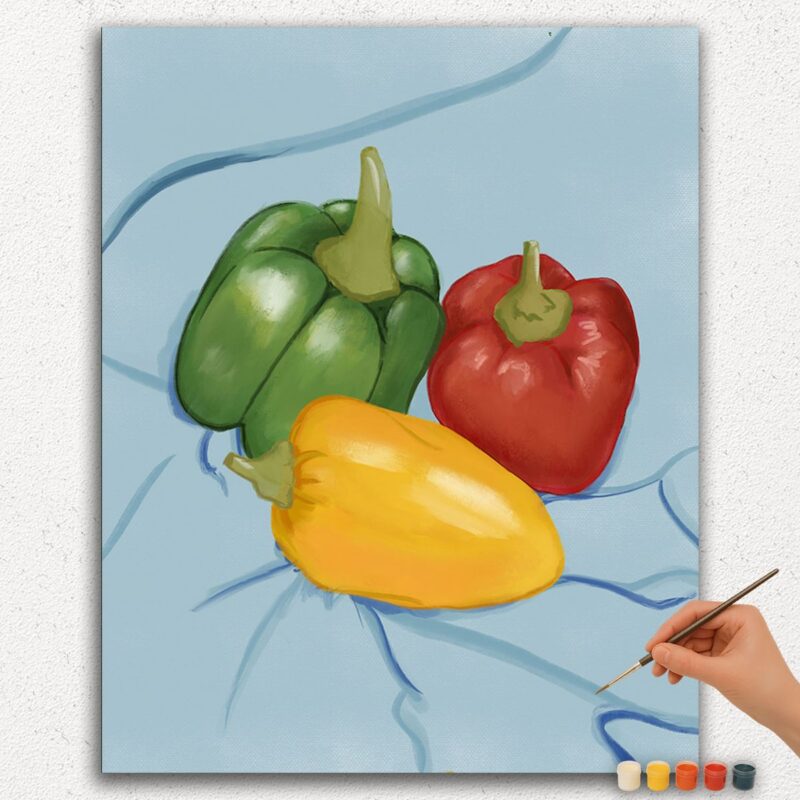 Paint By Numbers - DIamond Painting Ver jpgg (295) Colorful Capsicums