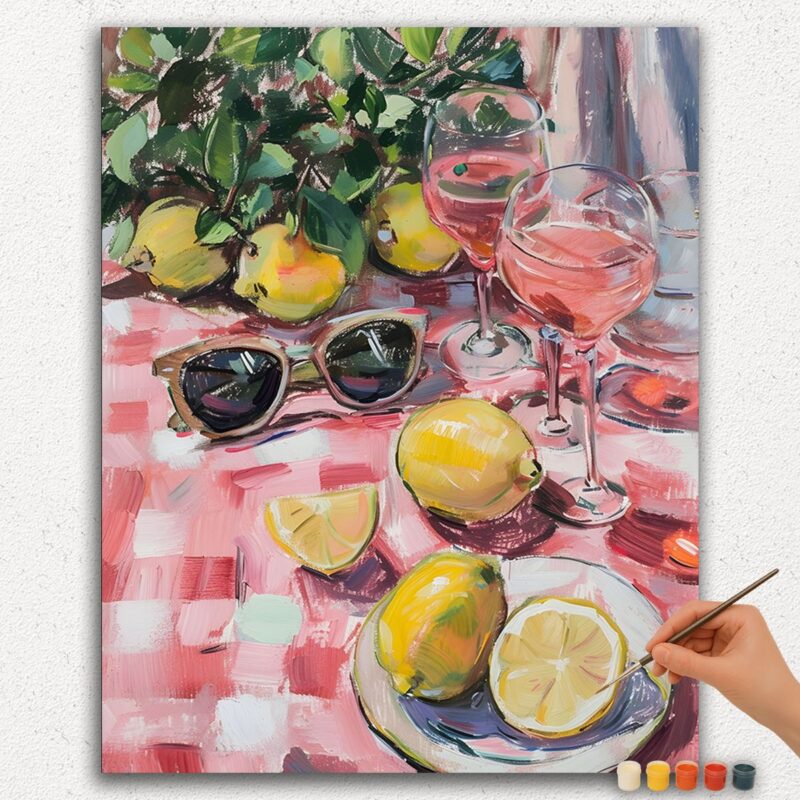 Paint By Numbers - DIamond Painting Ver jpgg (300) Lemons and Drink