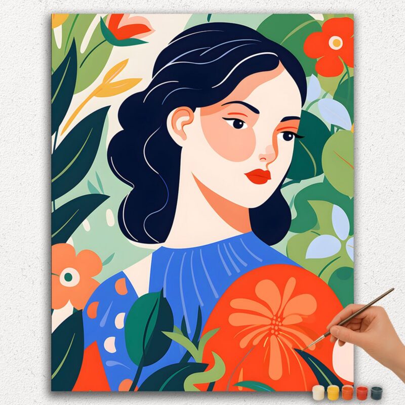 Paint By Numbers - DIamond Painting Ver jpgg (342) Abstract Woman in Garden