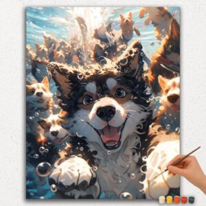 I am Happy Dog - Paint by Numbers