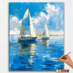 Paint By Numbers - DIamond Painting Ver jpgg (62) Two Boats In Blue Water