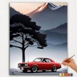 Paint By Numbers - DIamond Painting Ver jpgg (68) Red Vintage Car