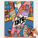 Paint By Numbers - DIamond Painting Ver jpgg (86) The 1970s Skateboard