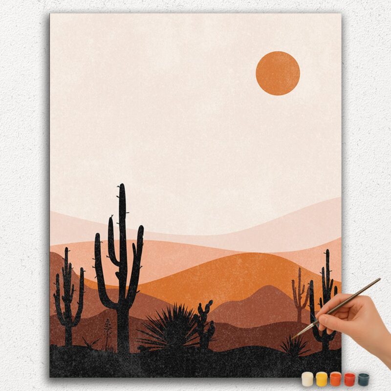 Paint By Numbers - DIamond Painting Ver jpgg (90) Sun and Mountains