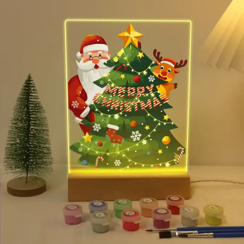 025-5 Merry Christmas Santa - LED Paint by Numbers