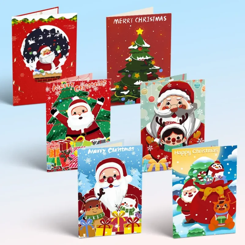 10 Personalized Christmas Cards - Paint by Numbers