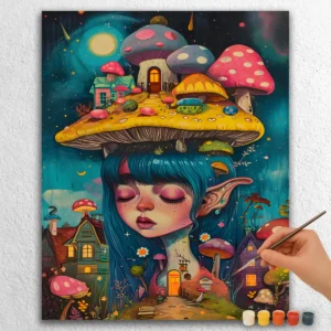 Sparrow and Autumn Flowers