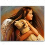 Angel Diamond Painting Paint by numbers Angel (4) Angel with Sheep