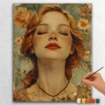 Art Deco Easter 1588 Beautiful Girl Art